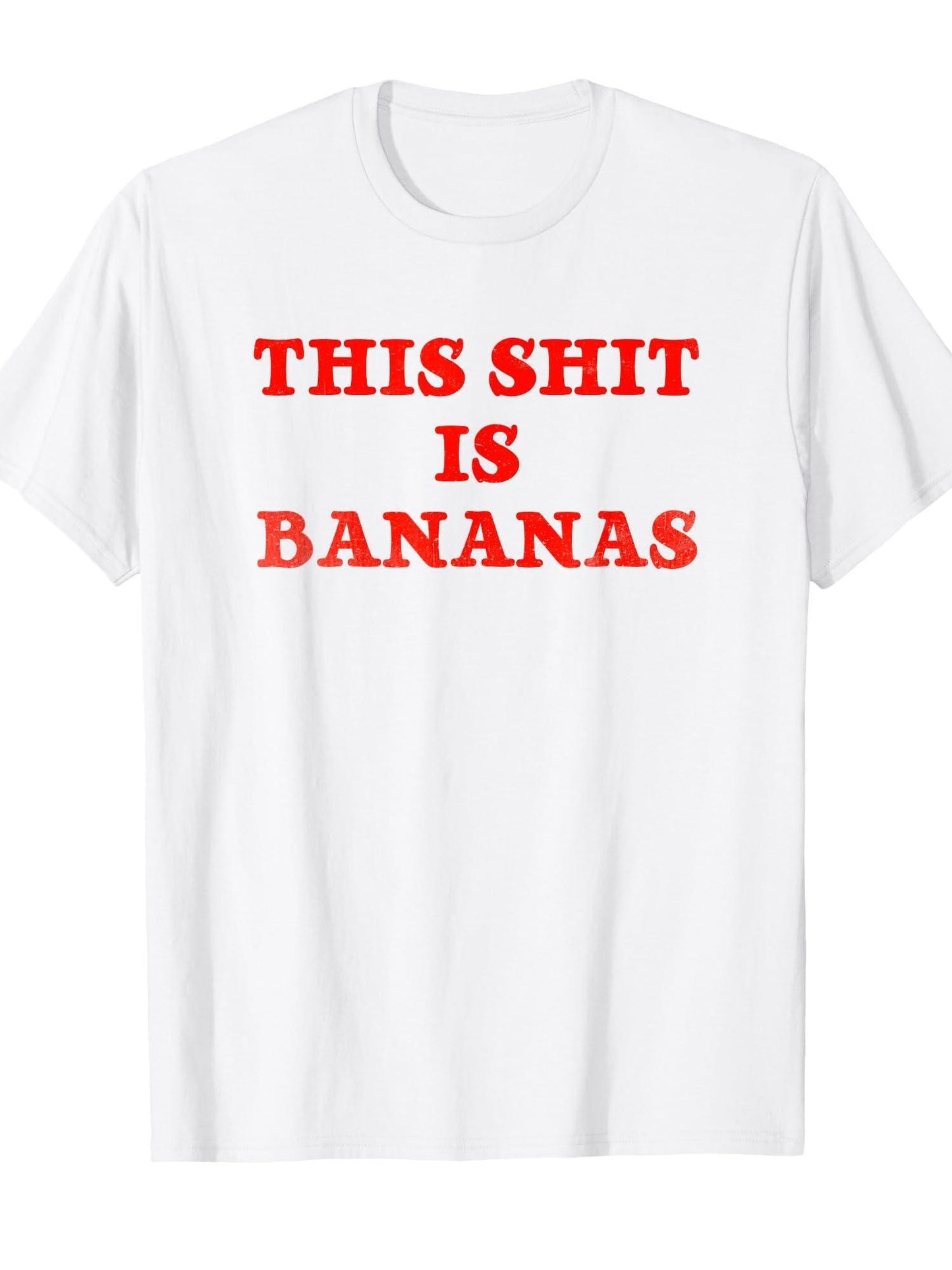 This Is Bananas T-shirt - Retro Pop Music Tee T-shirt Tragic Kingdom 220gsm Cotton Round Neck Short Sleeve Casual Henley Shirt Men T-shirt