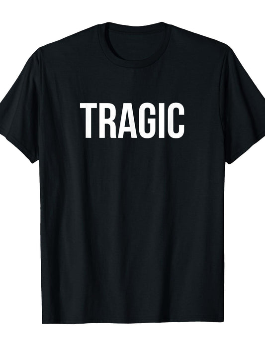 Tragic T-shirt Tragic Kingdom 220gsm Cotton Round Neck Short Sleeve Casual Henley Shirt Men T-shirt