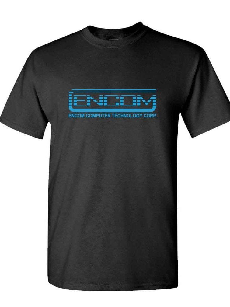 The Goozler Encom - Retro 80's Movie Evil Empire - Unisex T-shirt Tragic Kingdom 220gsm Cotton Round Neck Short Sleeve Casual Henley Shirt Men T-shirt