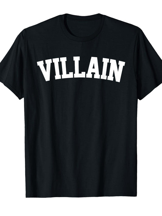 Villain T-shirt Tragic Kingdom 220gsm Cotton Round Neck Short Sleeve Casual Henley Shirt Men T-shirt