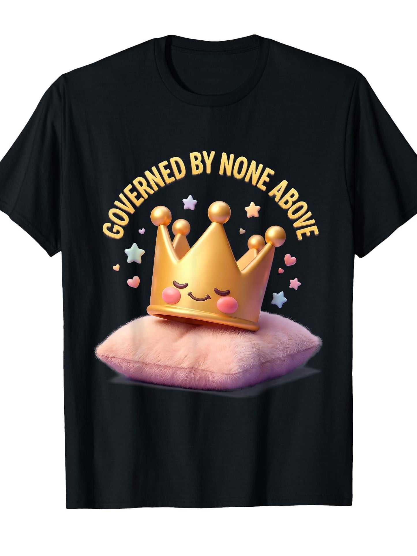 No Kings Day Governed By None Above Design T-shirt Tragic Kingdom 220gsm Cotton Round Neck Short Sleeve Casual Henley Shirt Men T-shirt