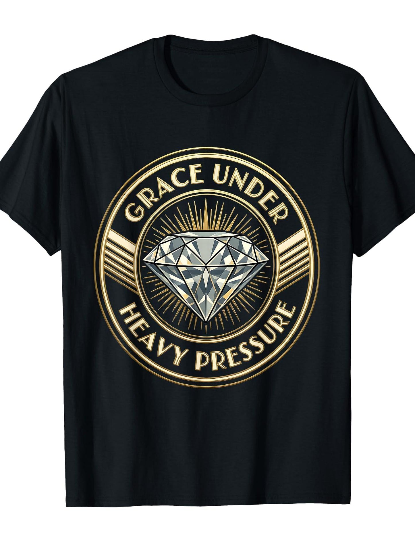 I Could Be Meaner Grace Under Heavy Pressure T-shirt Tragic Kingdom 220gsm Cotton Round Neck Short Sleeve Casual Henley Shirt Men T-shirt