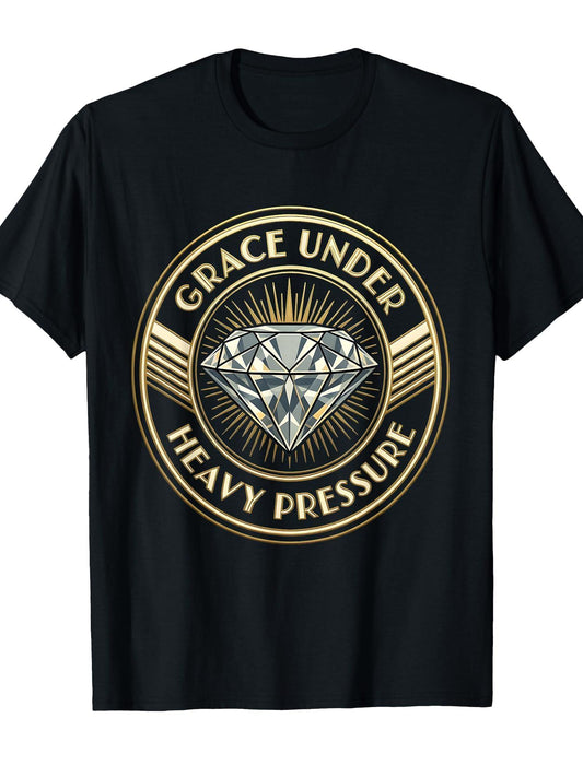 I Could Be Meaner Grace Under Heavy Pressure T-shirt Tragic Kingdom 220gsm Cotton Round Neck Short Sleeve Casual Henley Shirt Men T-shirt