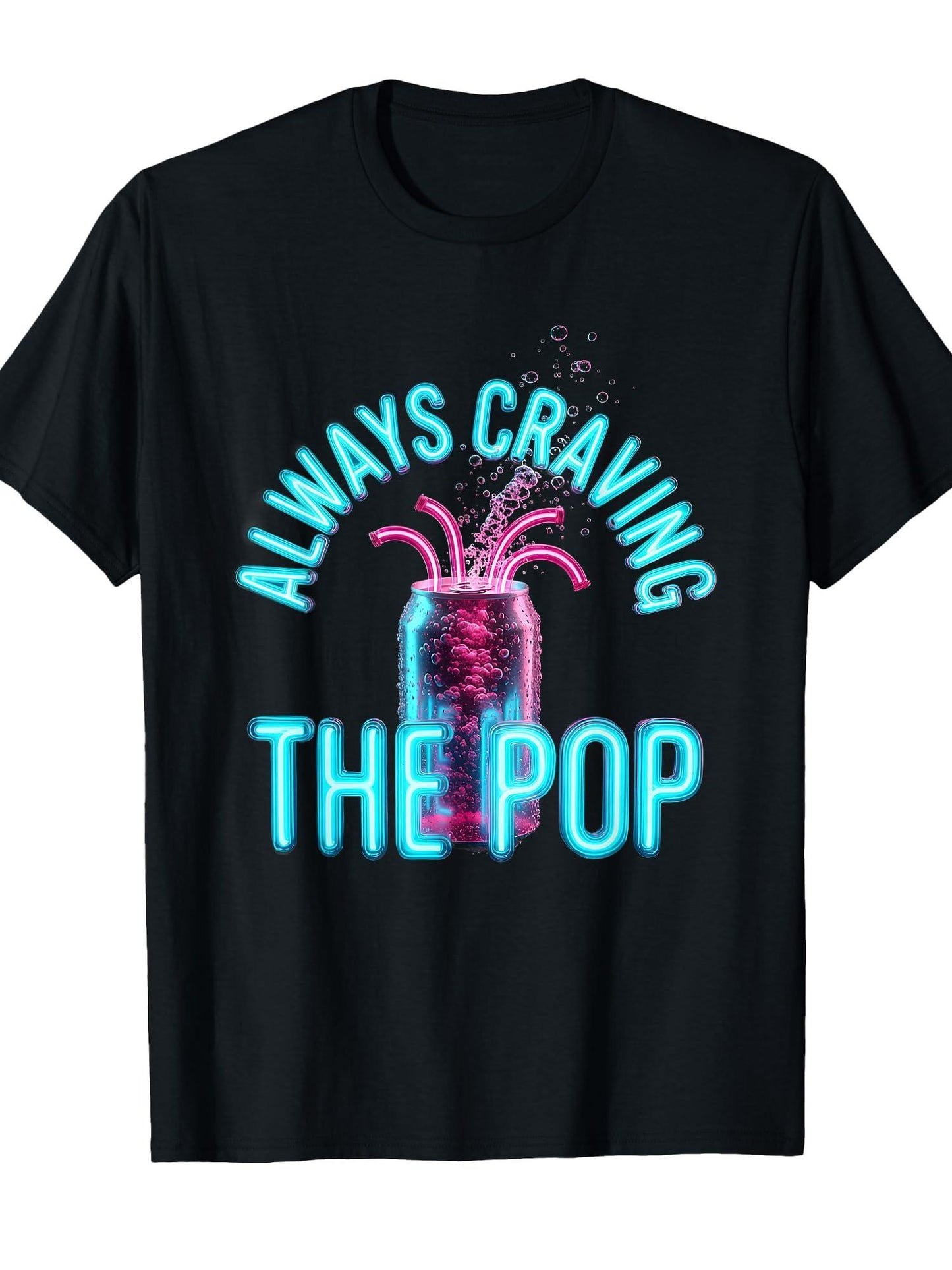 Always Craving The Pop Cool Music Design T-shirt Tragic Kingdom 220gsm Cotton Round Neck Short Sleeve Casual Henley Shirt Men T-shirt