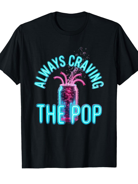 Always Craving The Pop Cool Music Design T-shirt Tragic Kingdom 220gsm Cotton Round Neck Short Sleeve Casual Henley Shirt Men T-shirt