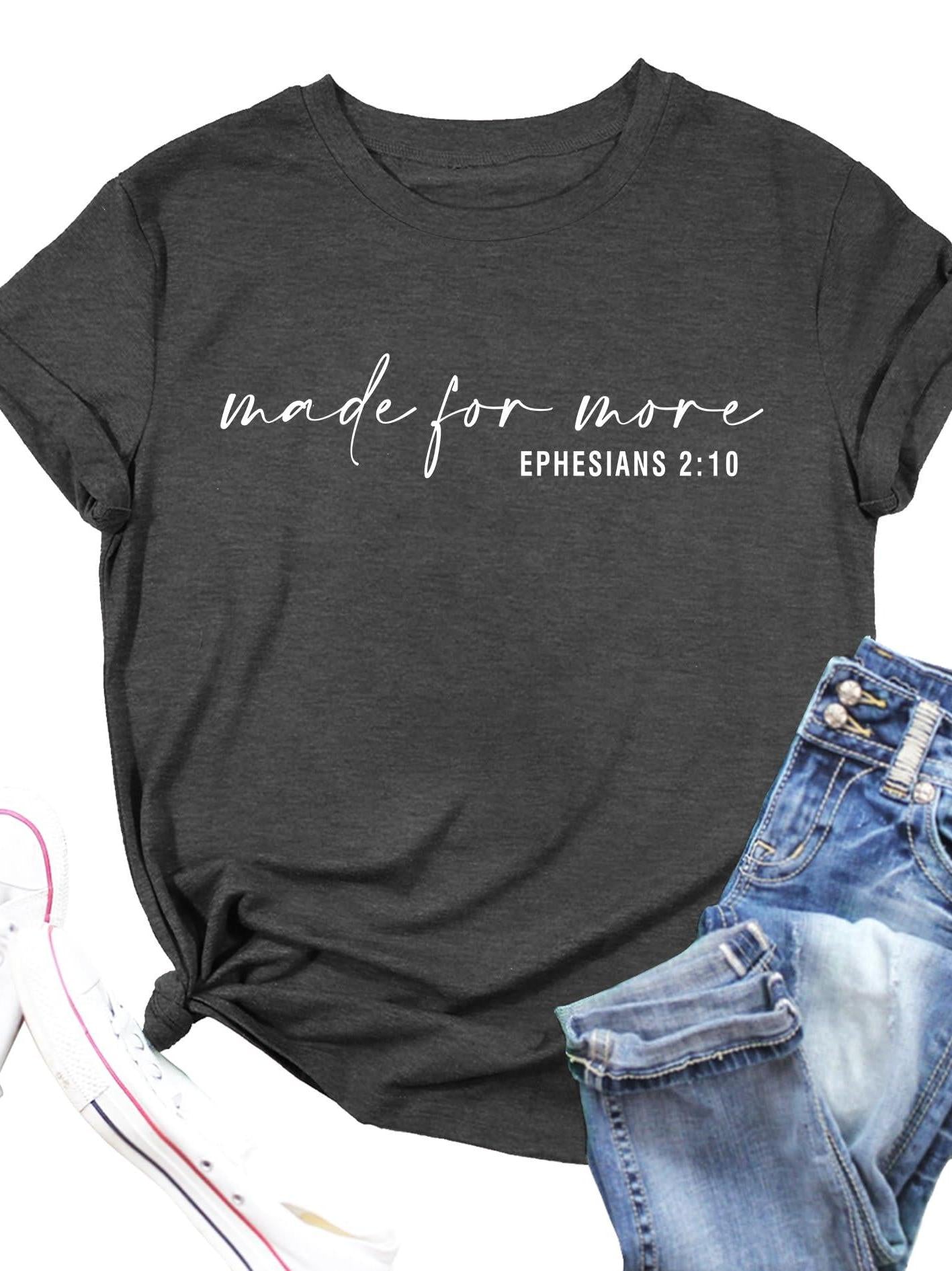 Christian Shirts For Women Bible Verse T-shirt Christian Religious Tees Inspirational Graphic Tops May The Forest Be With You 220gsm Cotton Round Neck Short Sleeve Casual Henley Shirt Men T-shirt