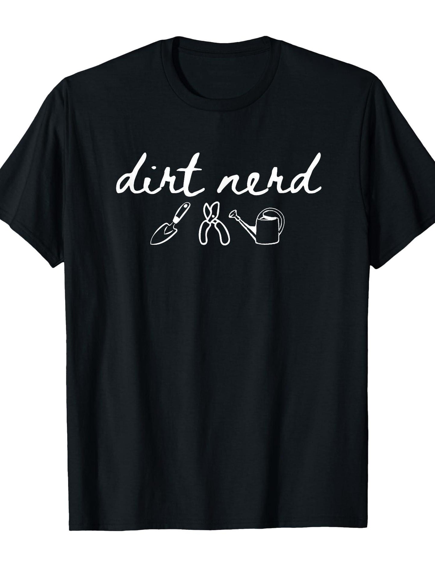 Dirt Nerd Funny Gardening Lover Gardener T-shirt Dirt Nerd 220gsm Cotton Round Neck Short Sleeve Casual Henley Shirt Men T-shirt