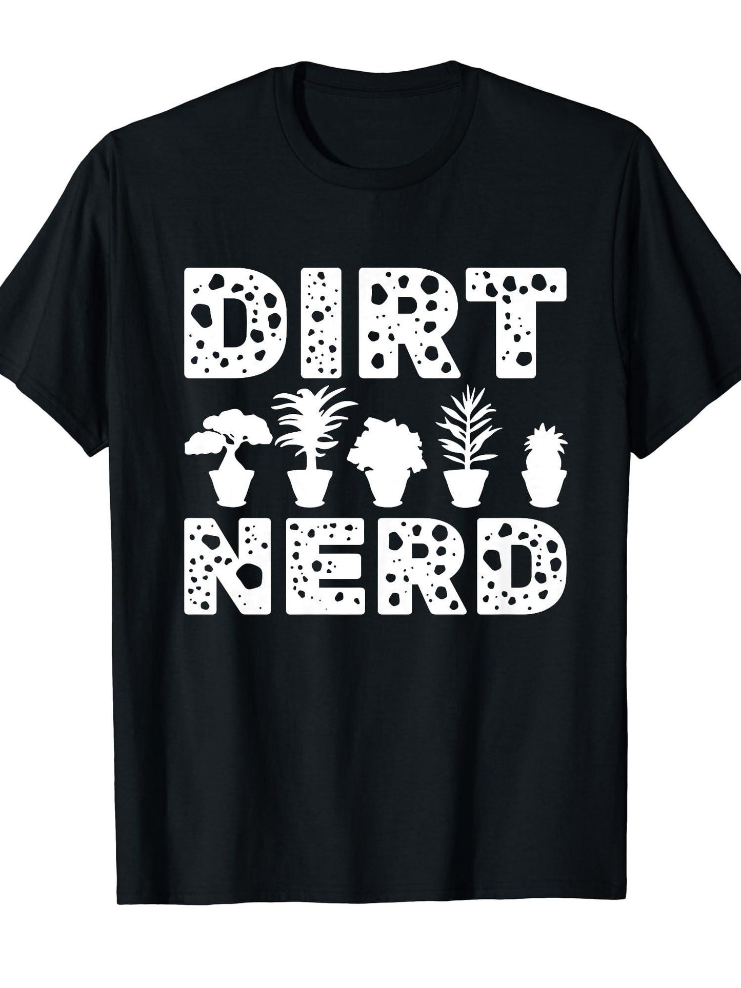 Dirt Nerd Gardener Gardening Plant Lover Farmer Farming Farm T-shirt Dirt Nerd 220gsm Cotton Round Neck Short Sleeve Casual Henley Shirt Men T-shirt