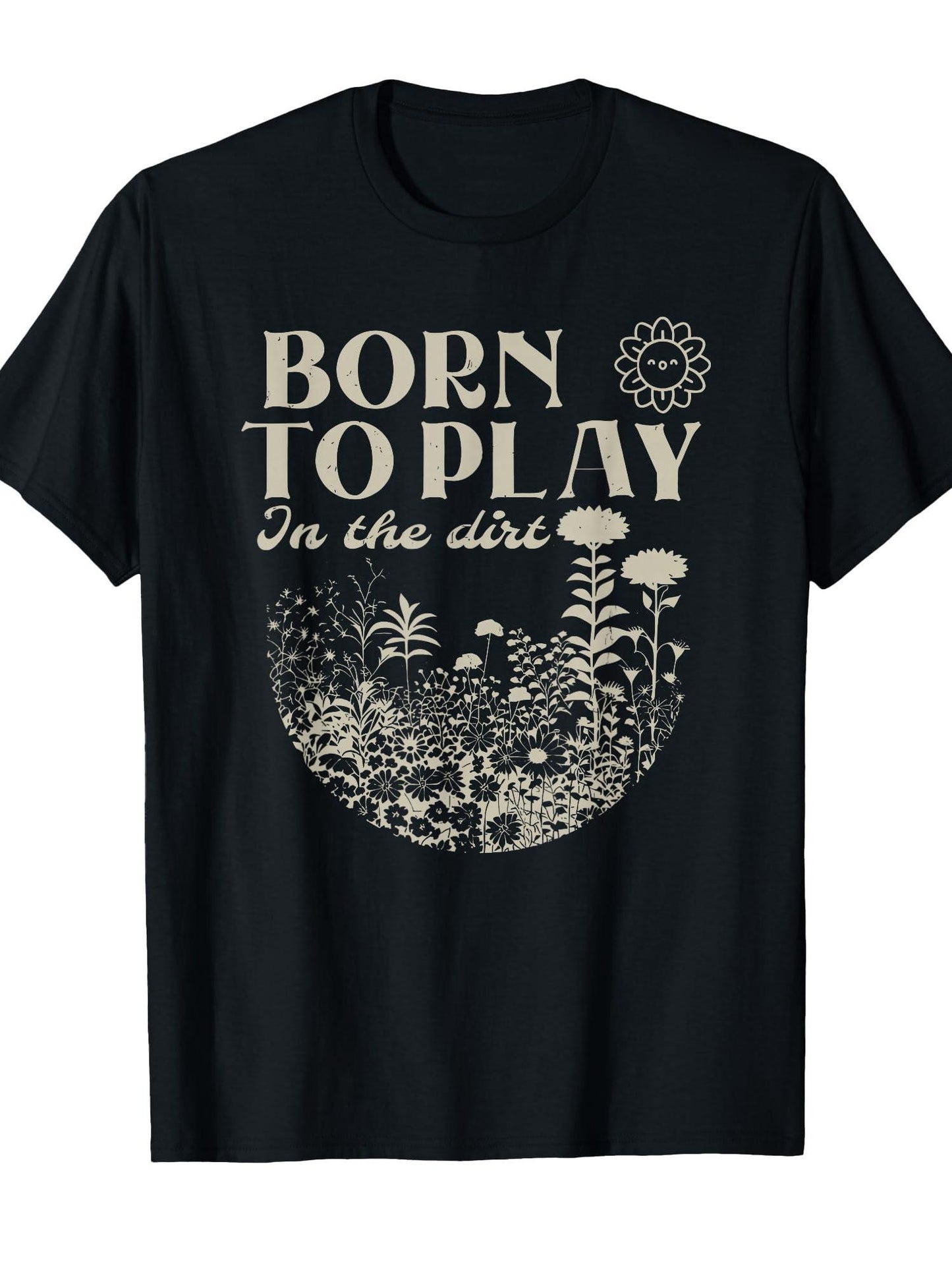 Born To Play In The Dirt T-shirt Dirt Nerd 220gsm Cotton Round Neck Short Sleeve Casual Henley Shirt Men T-shirt