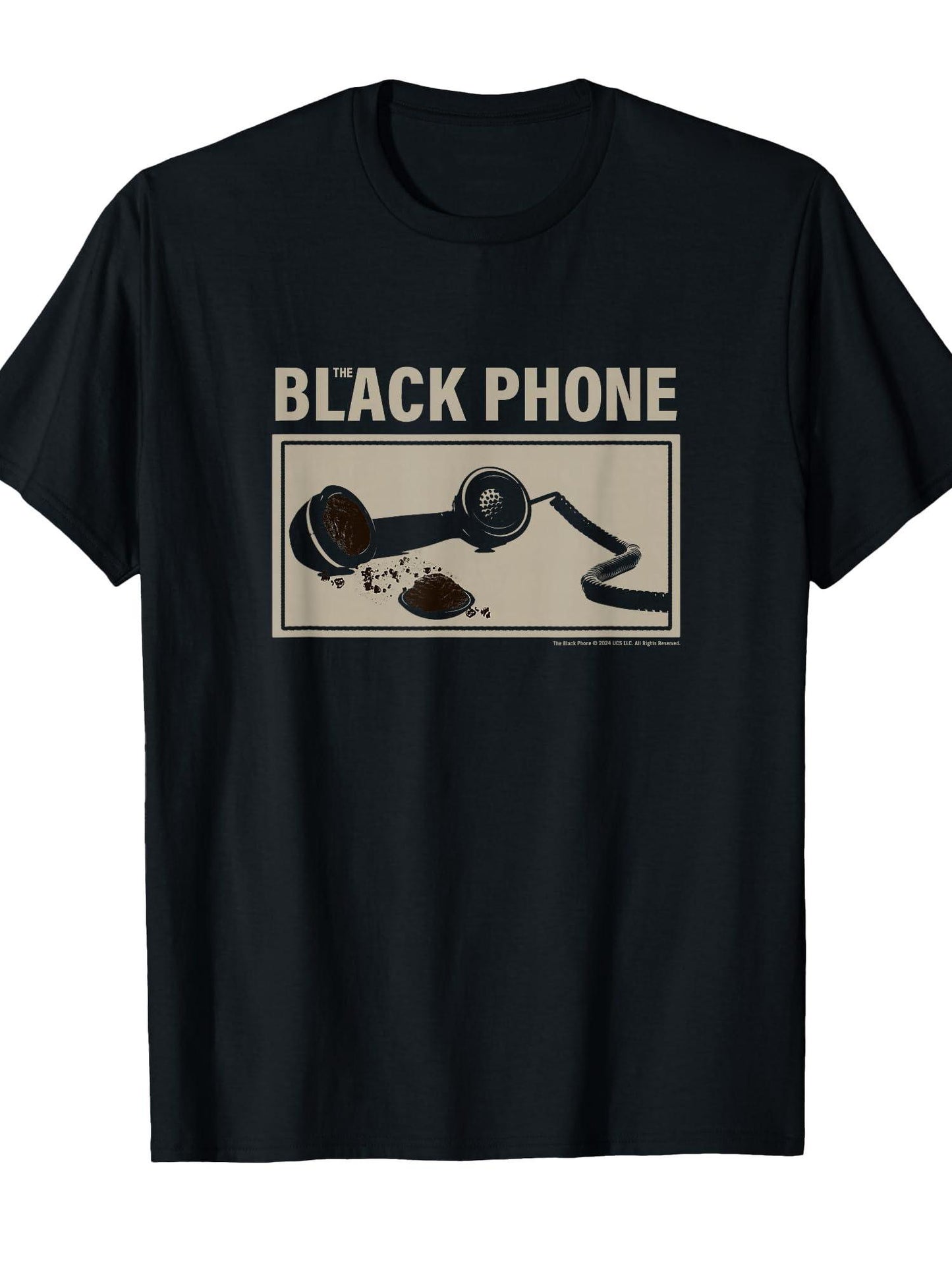 The Black Phone Dirt Phone T-shirt Dirt Nerd 220gsm Cotton Round Neck Short Sleeve Casual Henley Shirt Men T-shirt
