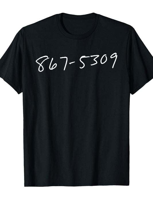 867-5309 T-shirt Dirt Nerd 220gsm Cotton Round Neck Short Sleeve Casual Henley Shirt Men T-shirt