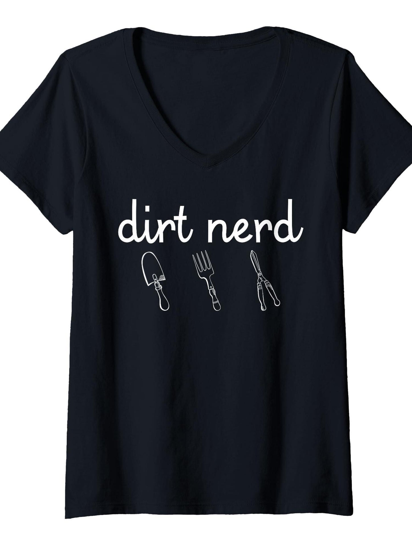 Women's Dirt Nerd Funny Gardening Lover Garden Tools Gardener T-shirt Dirt Nerd 220gsm Cotton Round Neck Short Sleeve Casual Henley Shirt Men T-shirt