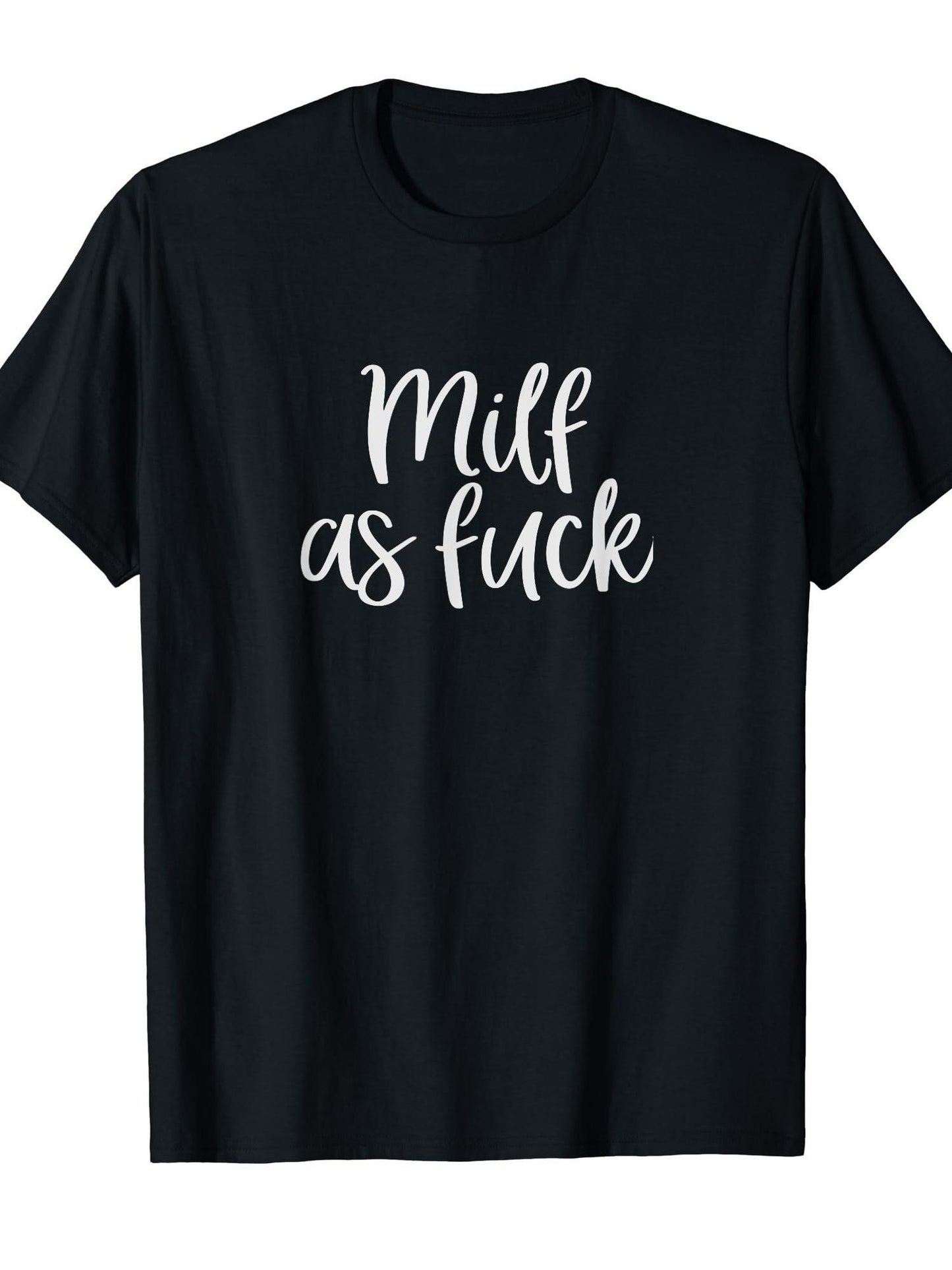 Milf T-shirt Funny Gift Women Wife friend Bff T-shirt Milf 220gsm Cotton Round Neck Short Sleeve Casual Henley Shirt Men T-shirt