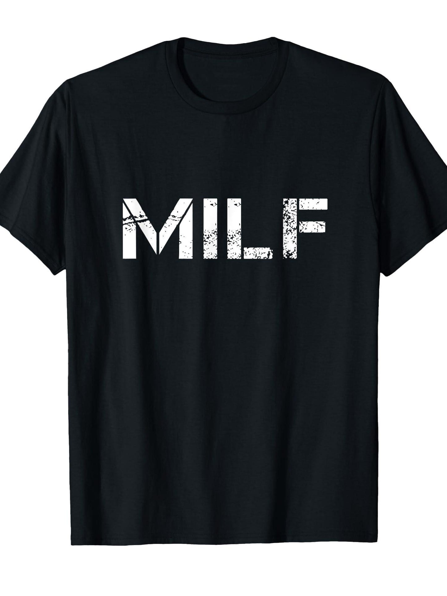 Milf T Shirt For Milf's And Milf Lovers, Mom & Grandma Gift T-shirt Milf 220gsm Cotton Round Neck Short Sleeve Casual Henley Shirt Men T-shirt