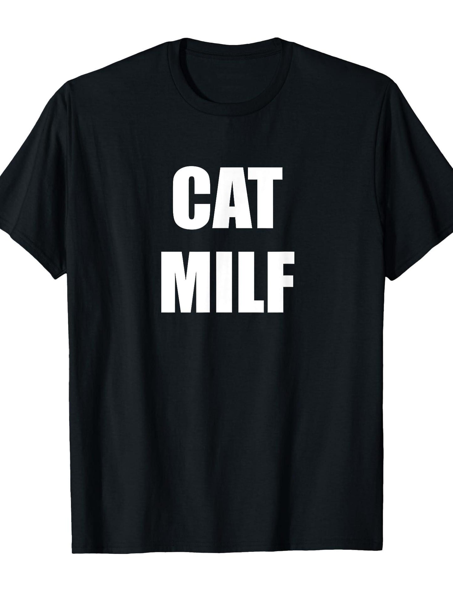 Funny Cat Milf - Funny Cat And Milf Quote T-shirt Milf 220gsm Cotton Round Neck Short Sleeve Casual Henley Shirt Men T-shirt