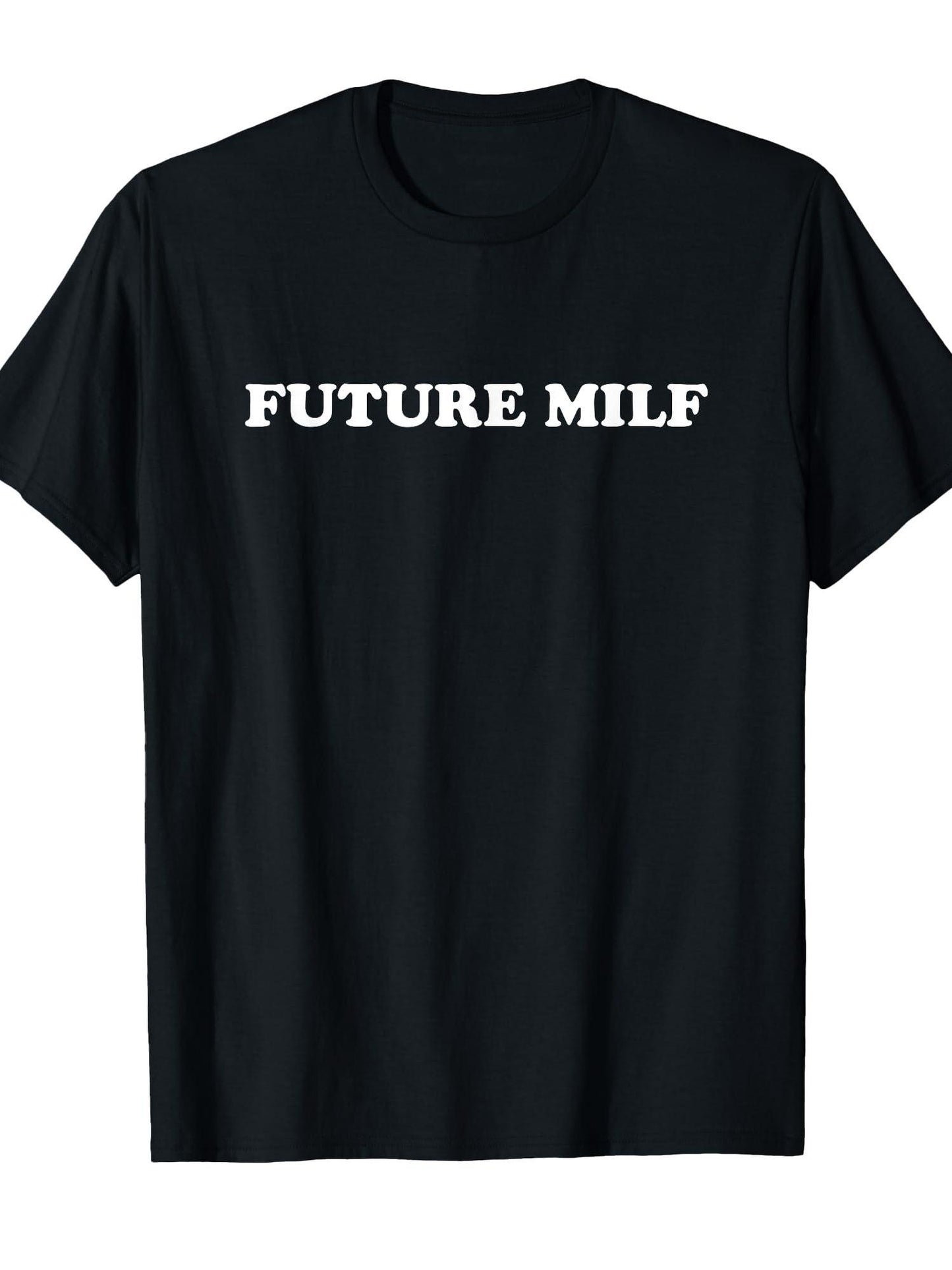 Future Milf T-shirt Milf 220gsm Cotton Round Neck Short Sleeve Casual Henley Shirt Men T-shirt