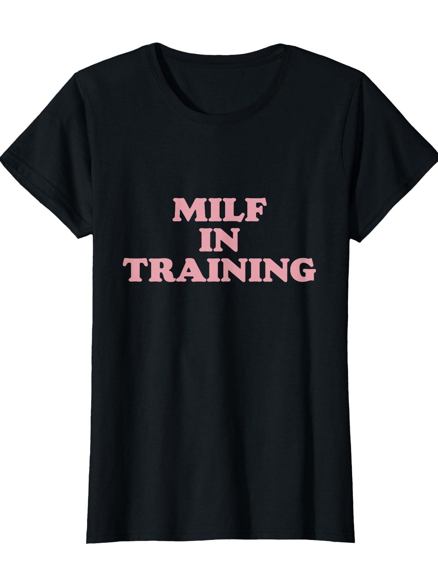 Milf In Training Womens Milf T-shirt Milf 220gsm Cotton Round Neck Short Sleeve Casual Henley Shirt Men T-shirt