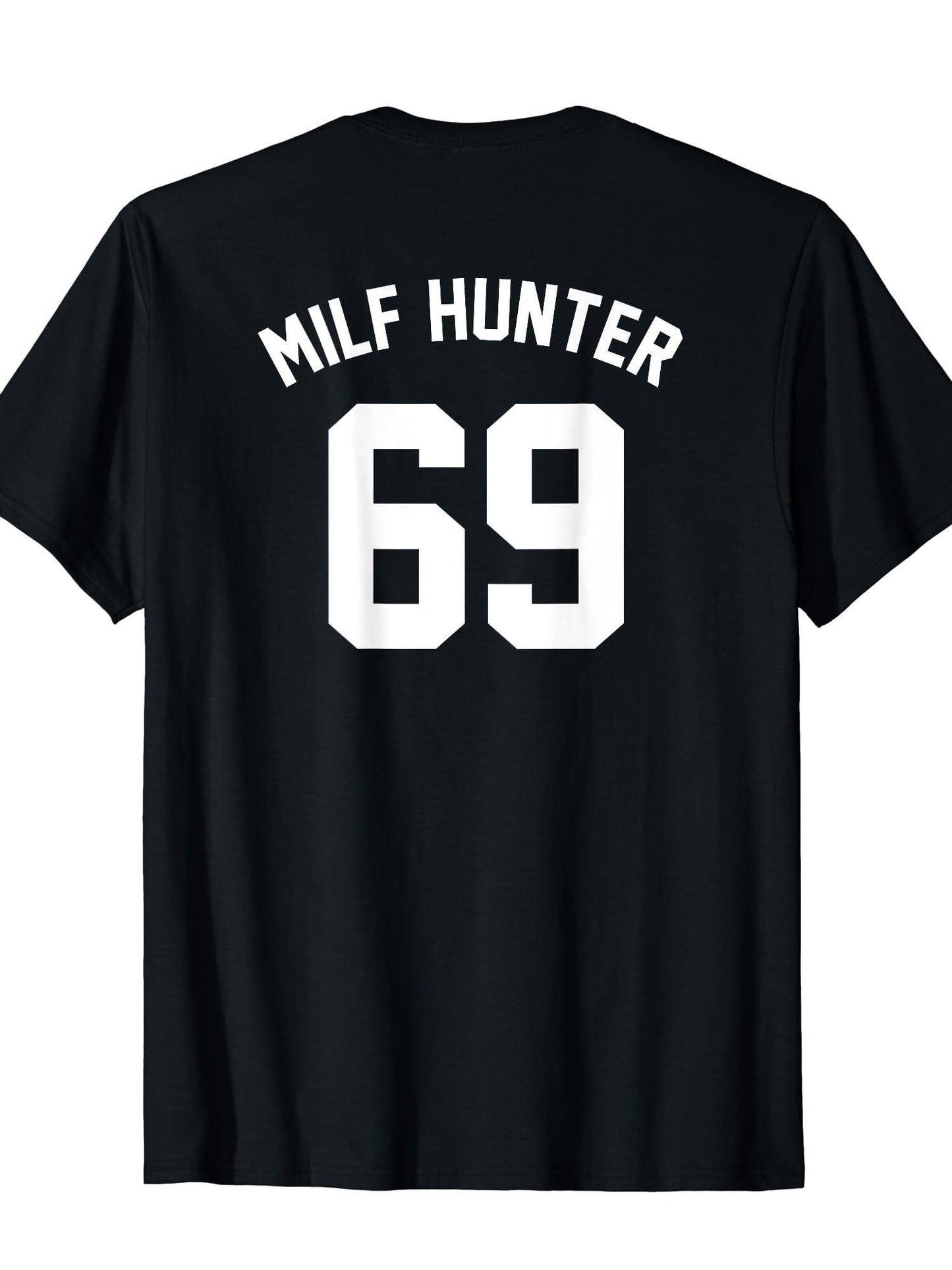 Milf Hunter 69 Jersey T-shirt Milf 220gsm Cotton Round Neck Short Sleeve Casual Henley Shirt Men T-shirt