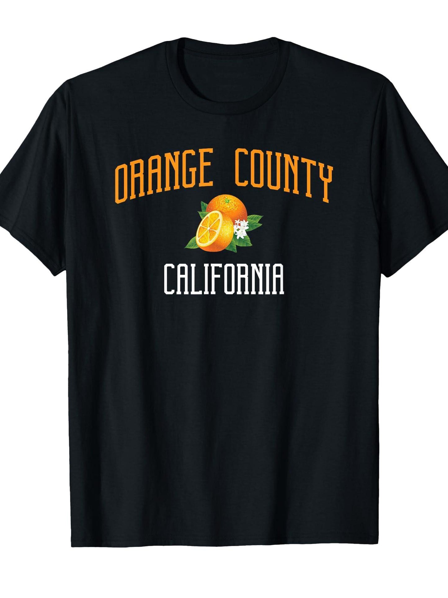 Orange County California Pacific Ocean Surfing T-shirt T-shirt Orange County 220gsm Cotton Round Neck Short Sleeve Casual Henley Shirt Men T-shirt