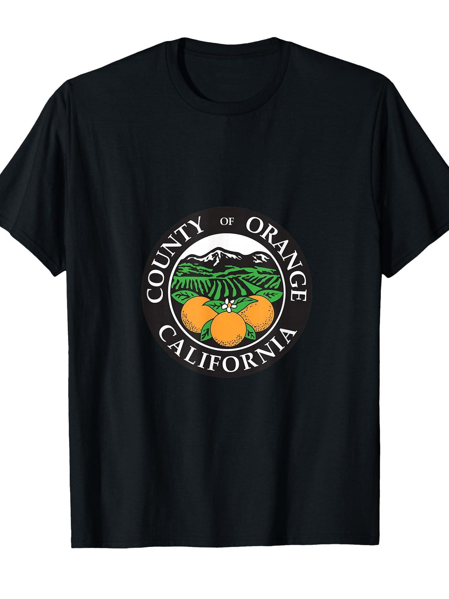 Orange County T-shirt Orange County 220gsm Cotton Round Neck Short Sleeve Casual Henley Shirt Men T-shirt