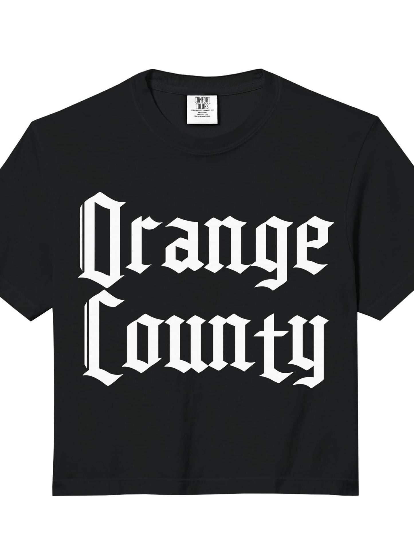 Orange County, Oc California, Orange County Comfort Colors Crop Top Orange County 220gsm Cotton Round Neck Short Sleeve Casual Henley Shirt Men T-shirt