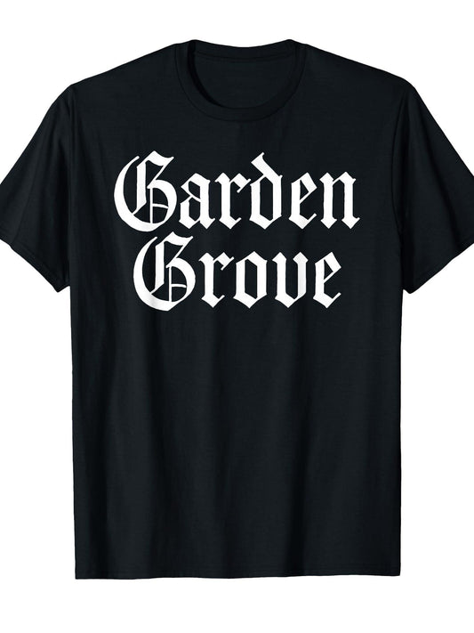 Garden Grove California Orange County Socal 714 Anaheim Oc T-shirt Orange County 220gsm Cotton Round Neck Short Sleeve Casual Henley Shirt Men T-shirt