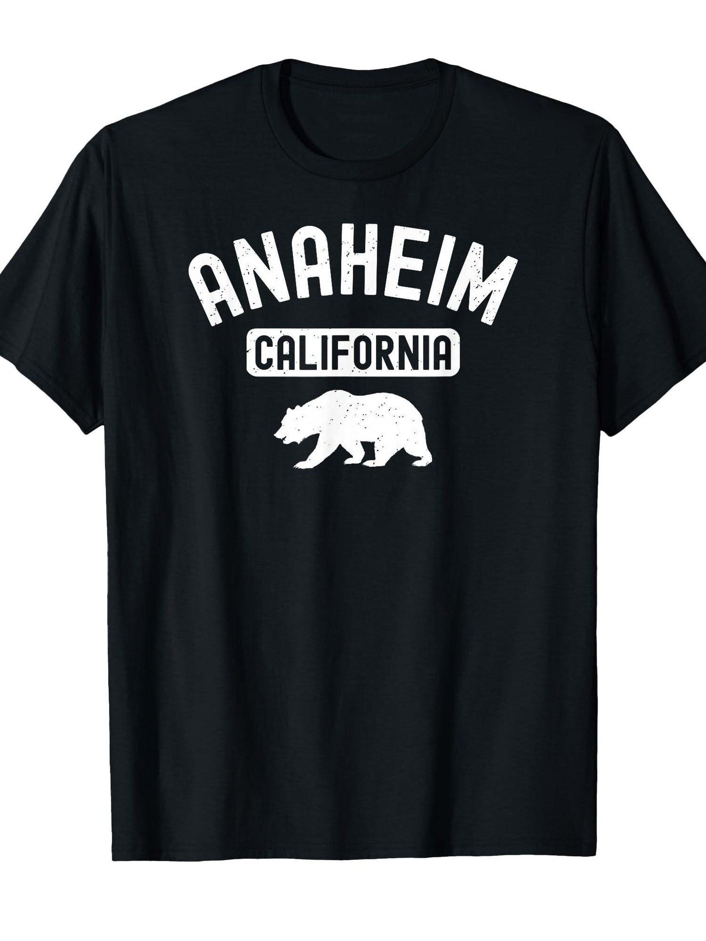 Anaheim California Bear Retro Orange County Beach 714 Oc Ca T-shirt Orange County 220gsm Cotton Round Neck Short Sleeve Casual Henley Shirt Men T-shirt