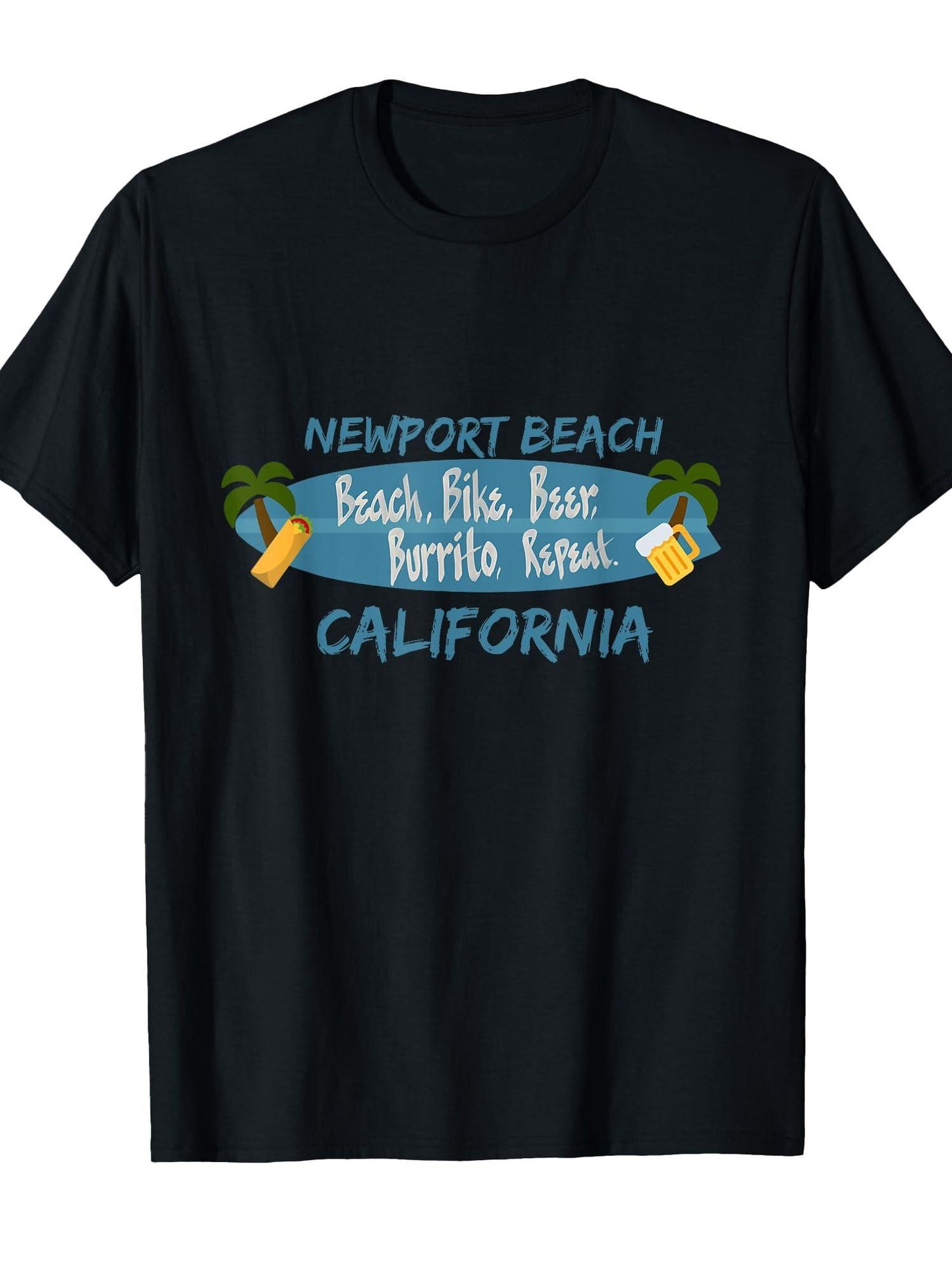 Newport Beach T-shirt Orange County California Men Women T-shirt Orange County 220gsm Cotton Round Neck Short Sleeve Casual Henley Shirt Men T-shirt