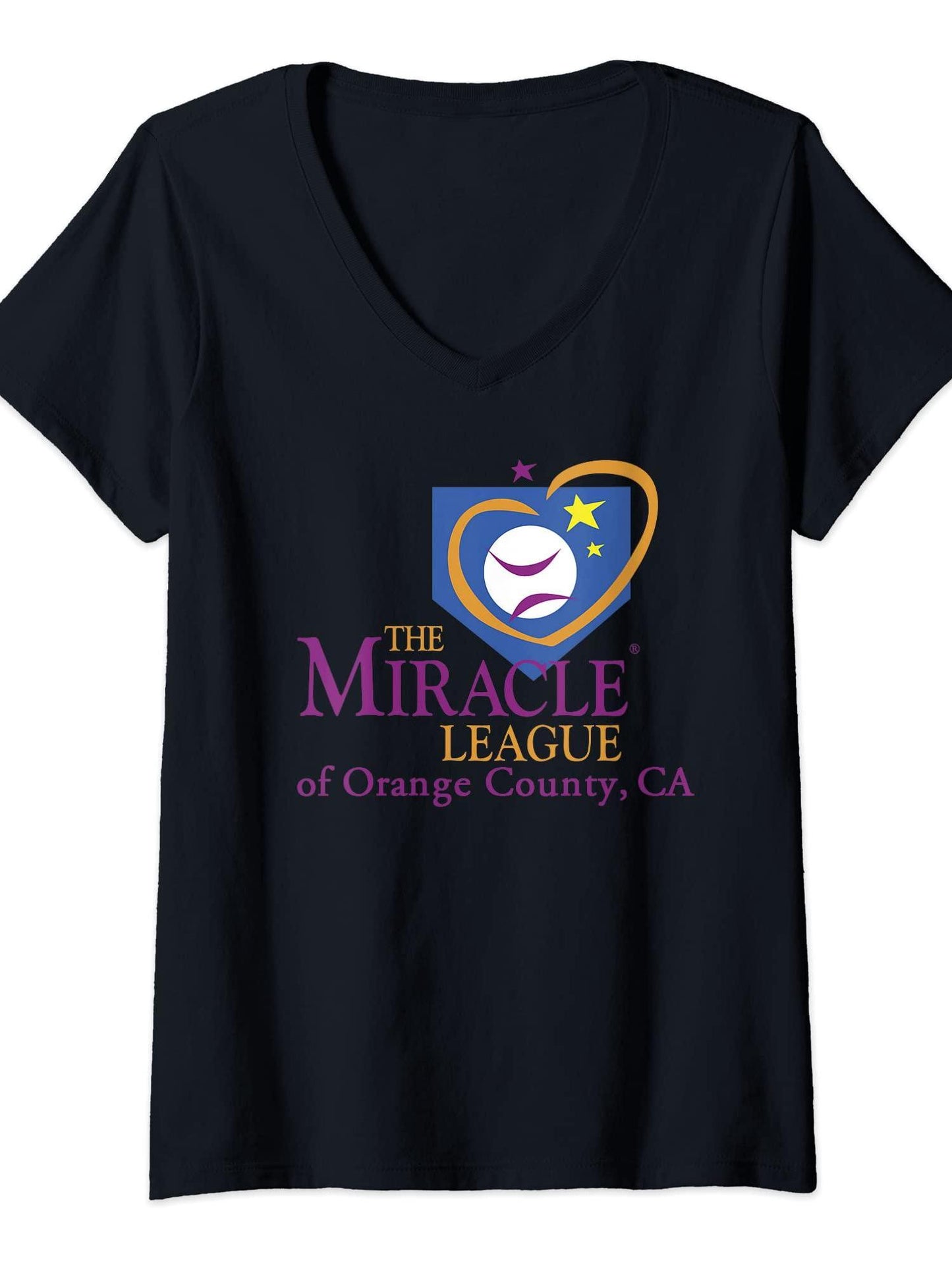 Womens The Miracle League Of Orange County T-shirt Orange County 220gsm Cotton Round Neck Short Sleeve Casual Henley Shirt Men T-shirt