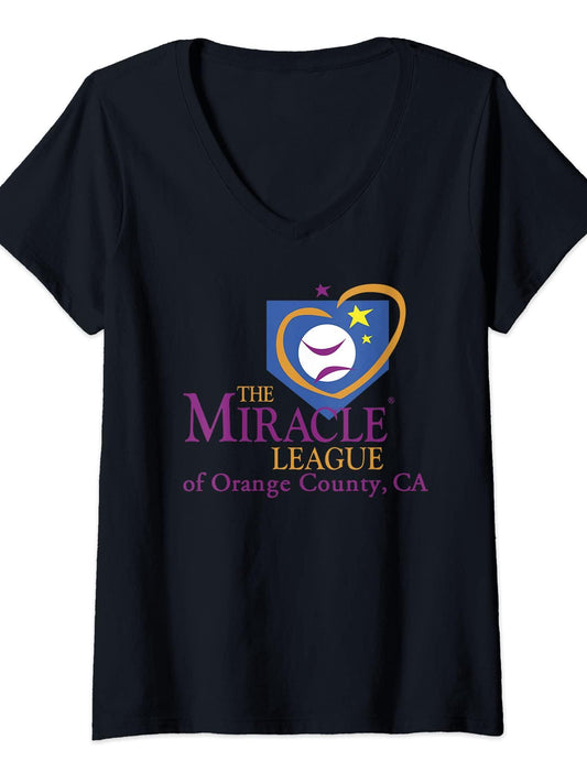 Womens The Miracle League Of Orange County T-shirt Orange County 220gsm Cotton Round Neck Short Sleeve Casual Henley Shirt Men T-shirt