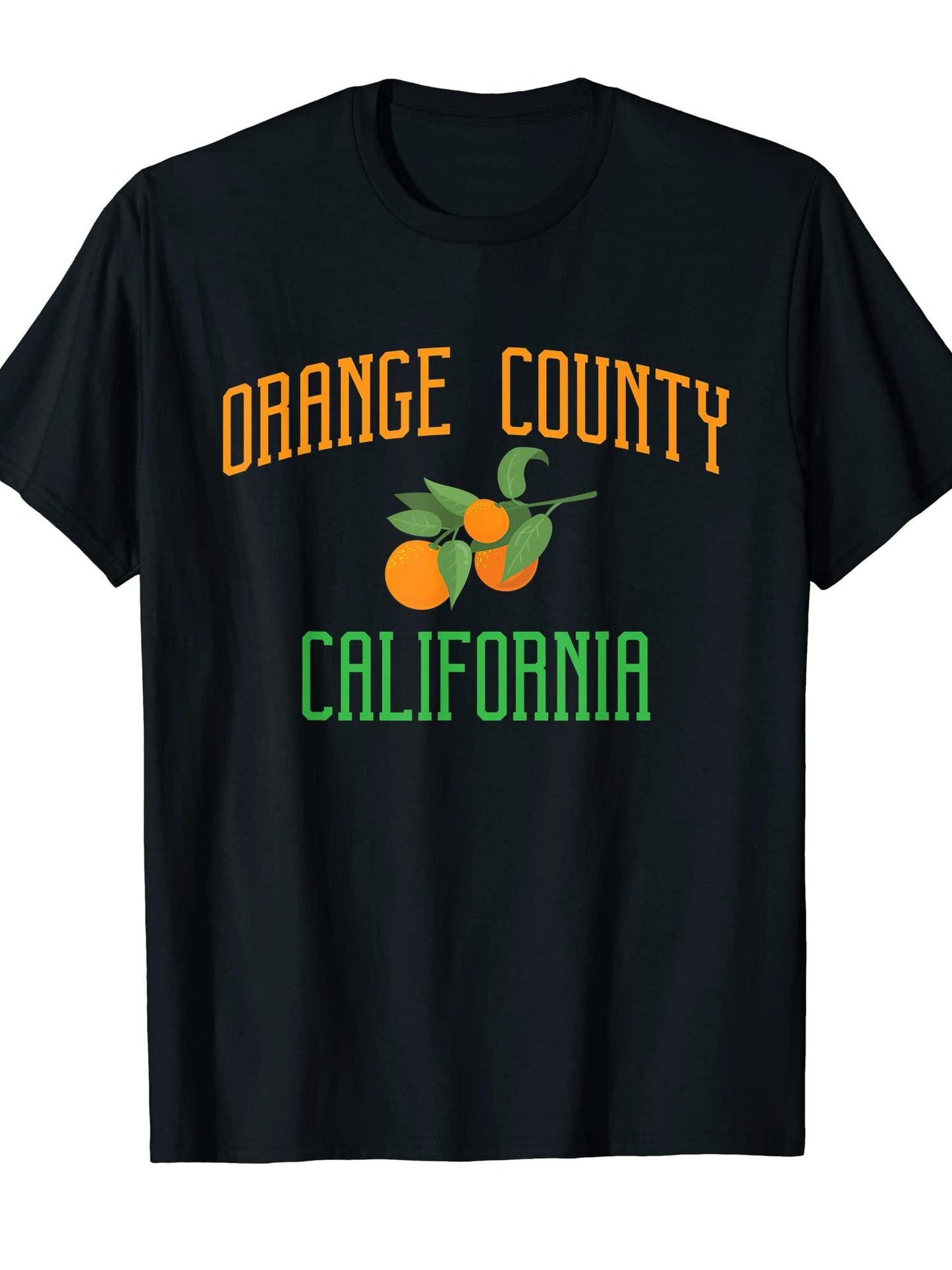 Orange County California Pacific Ocean Surfing T-shirt Orange County 220gsm Cotton Round Neck Short Sleeve Casual Henley Shirt Men T-shirt