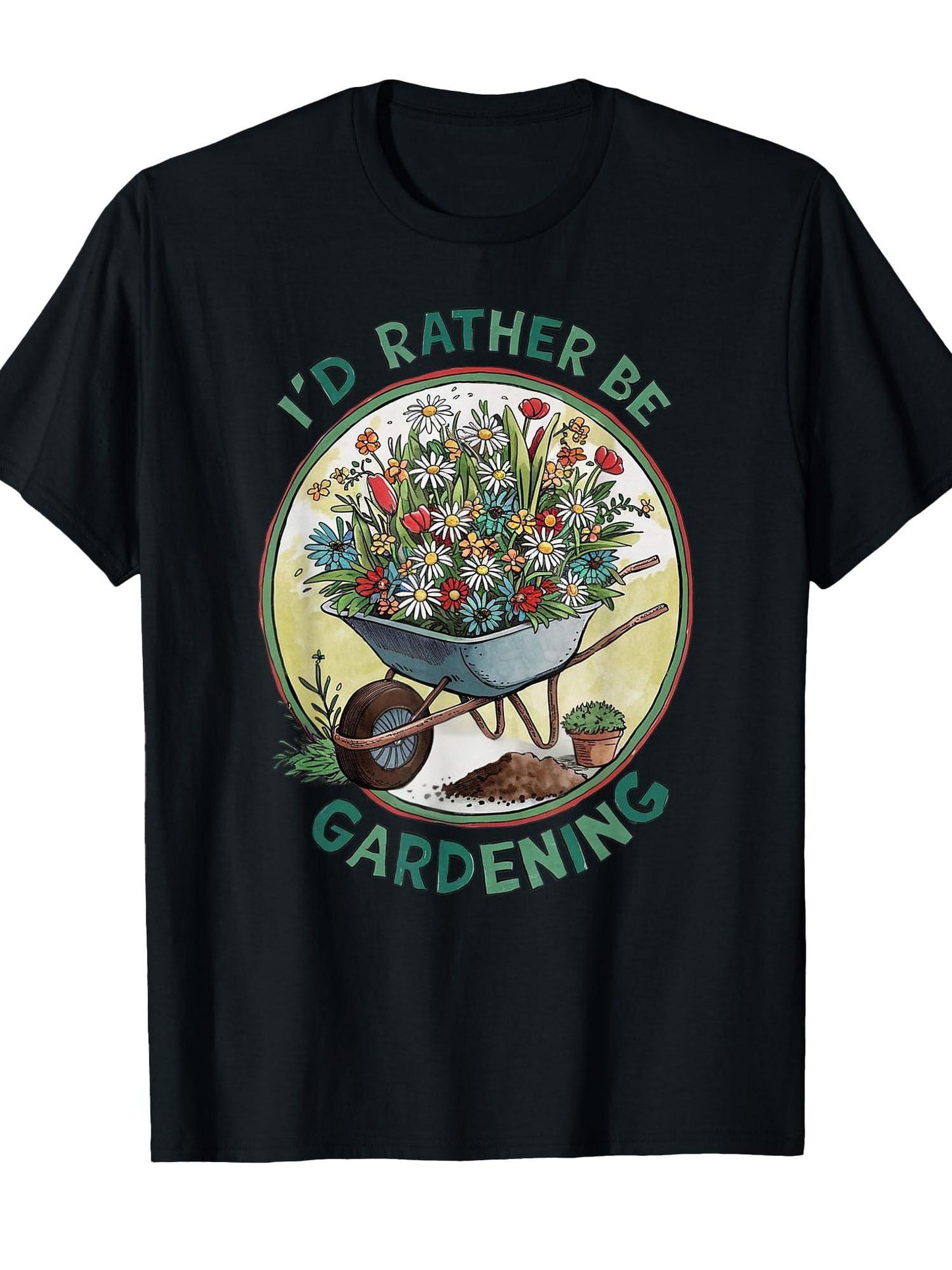 Gardening Funny Gardener Plant Garden Life Farmer T-shirt Garden 220gsm Cotton Round Neck Short Sleeve Casual Henley Shirt Men T-shirt