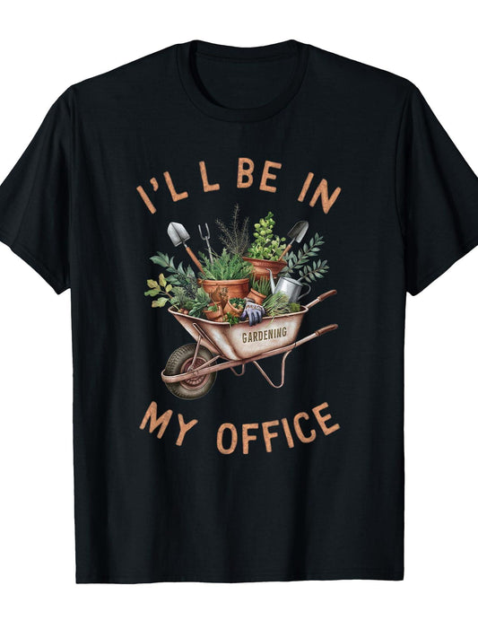 Gardening Funny Gardener Plant Garden Life Farmer T-shirt Garden 220gsm Cotton Round Neck Short Sleeve Casual Henley Shirt Men T-shirt