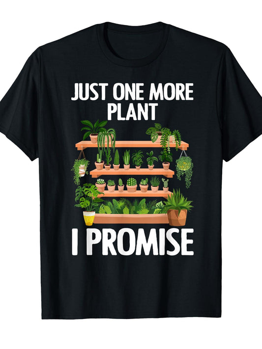 Cute Plant Design For Men Women Garden Gardener Plant Lover T-shirt Small Garden 220gsm Cotton Round Neck Short Sleeve Casual Henley Shirt Men T-shirt
